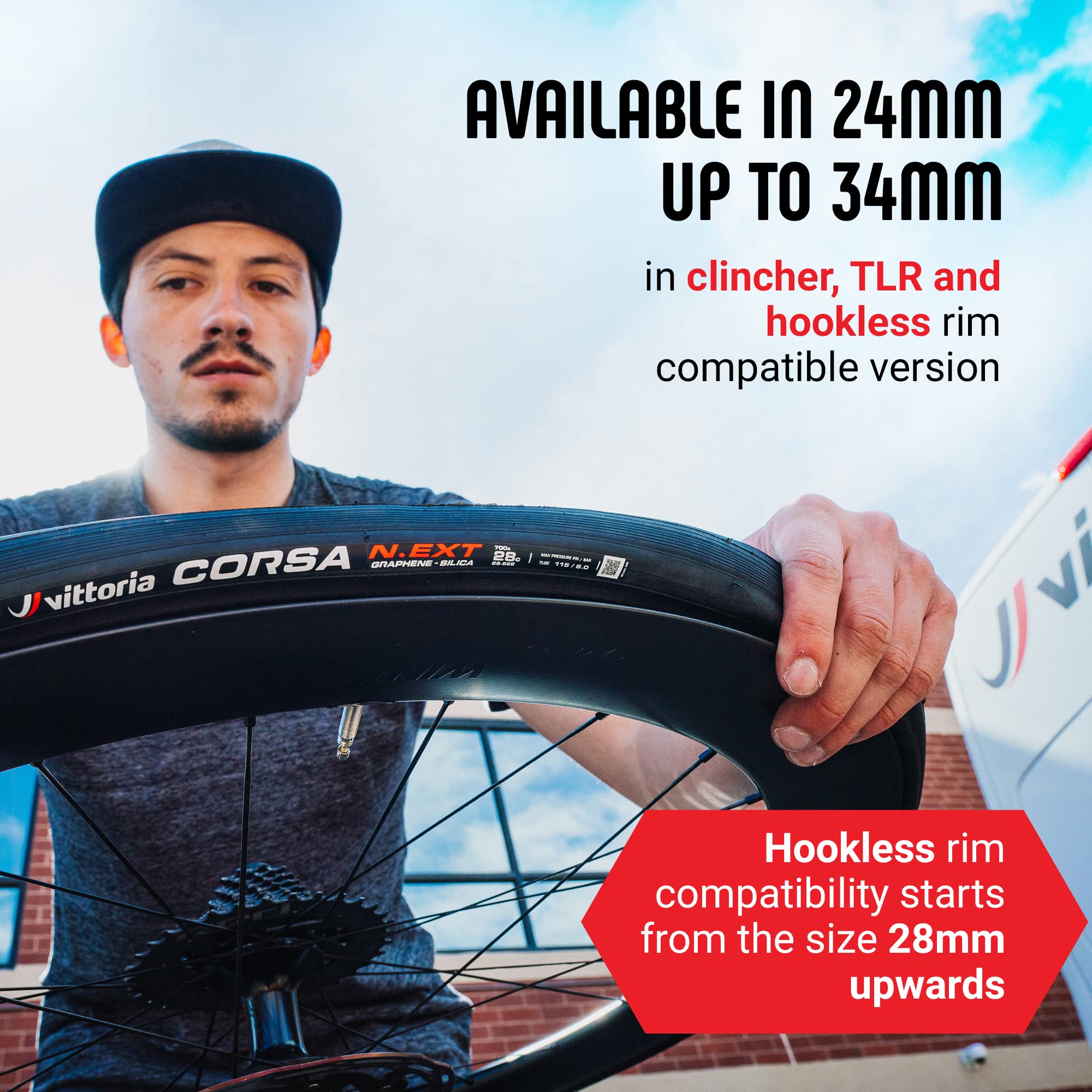 Amazon | ビットリア(Vittoria) CORSA N.EXT TLR ALL BLK 700X26C